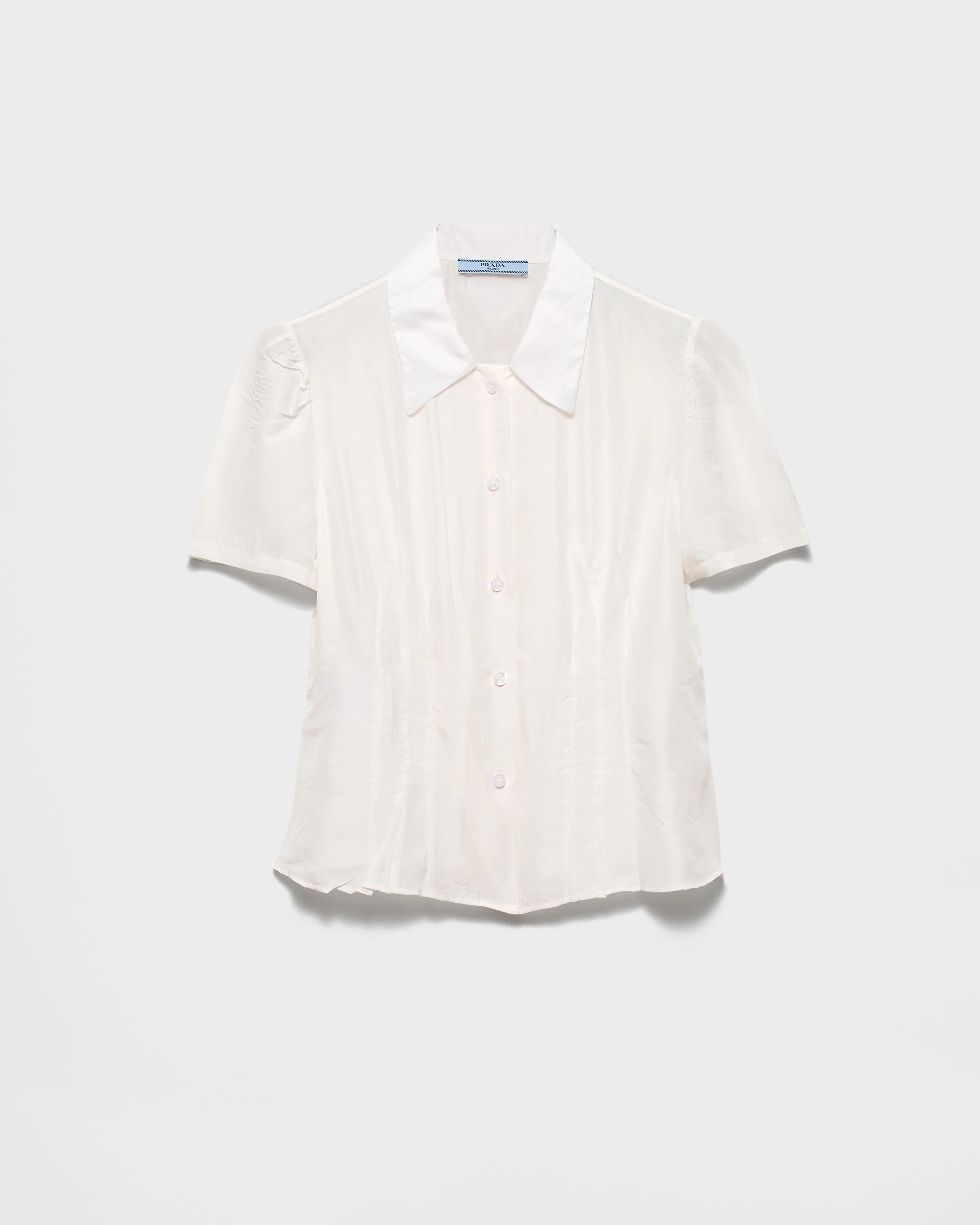 Garment-dyed washed silk shirt - 1