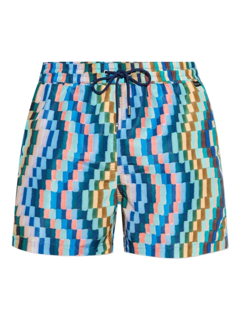 abstract-print swim shorts - 1