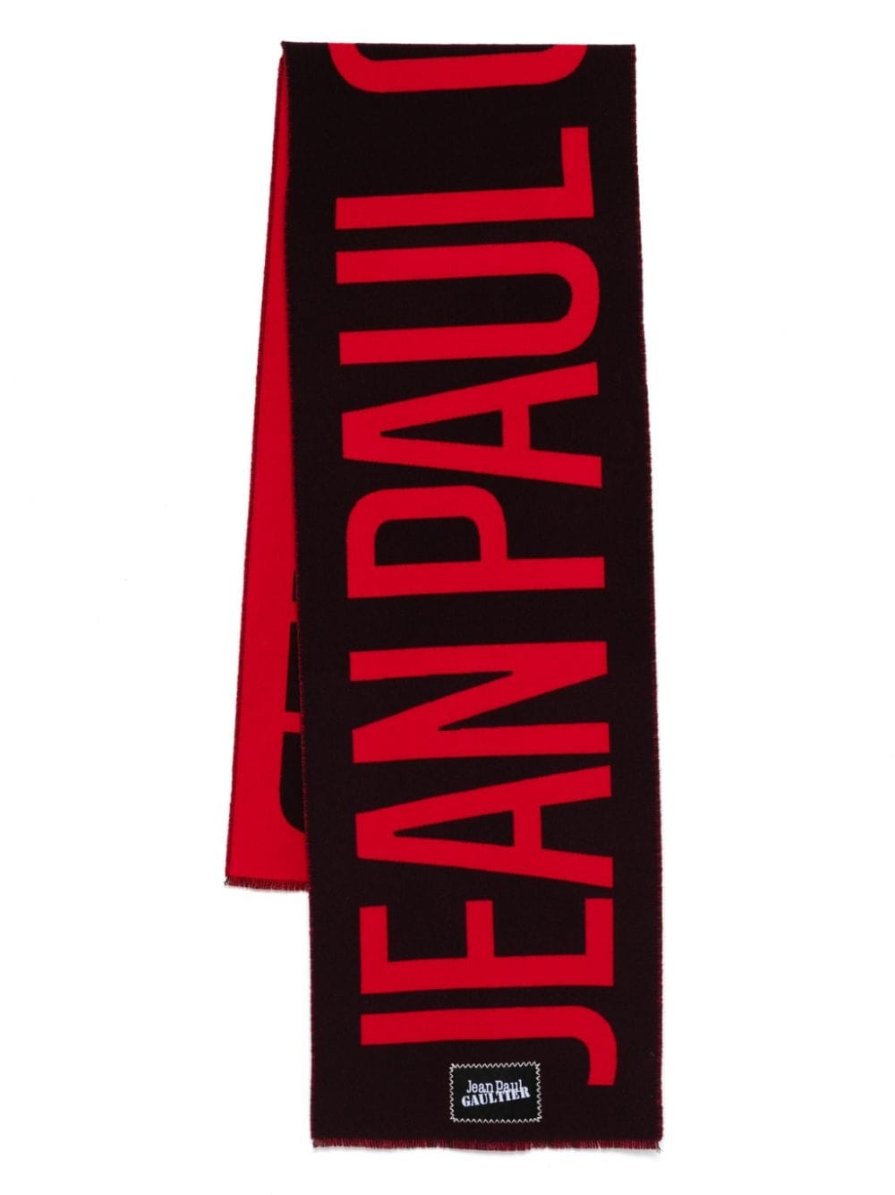 logo-print scarf - 1