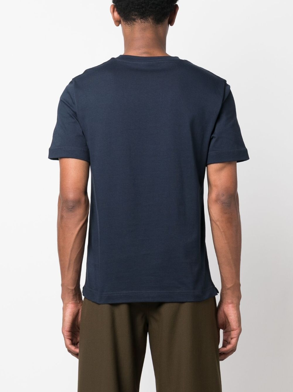 logo-embroidered cotton T-shirt - 4
