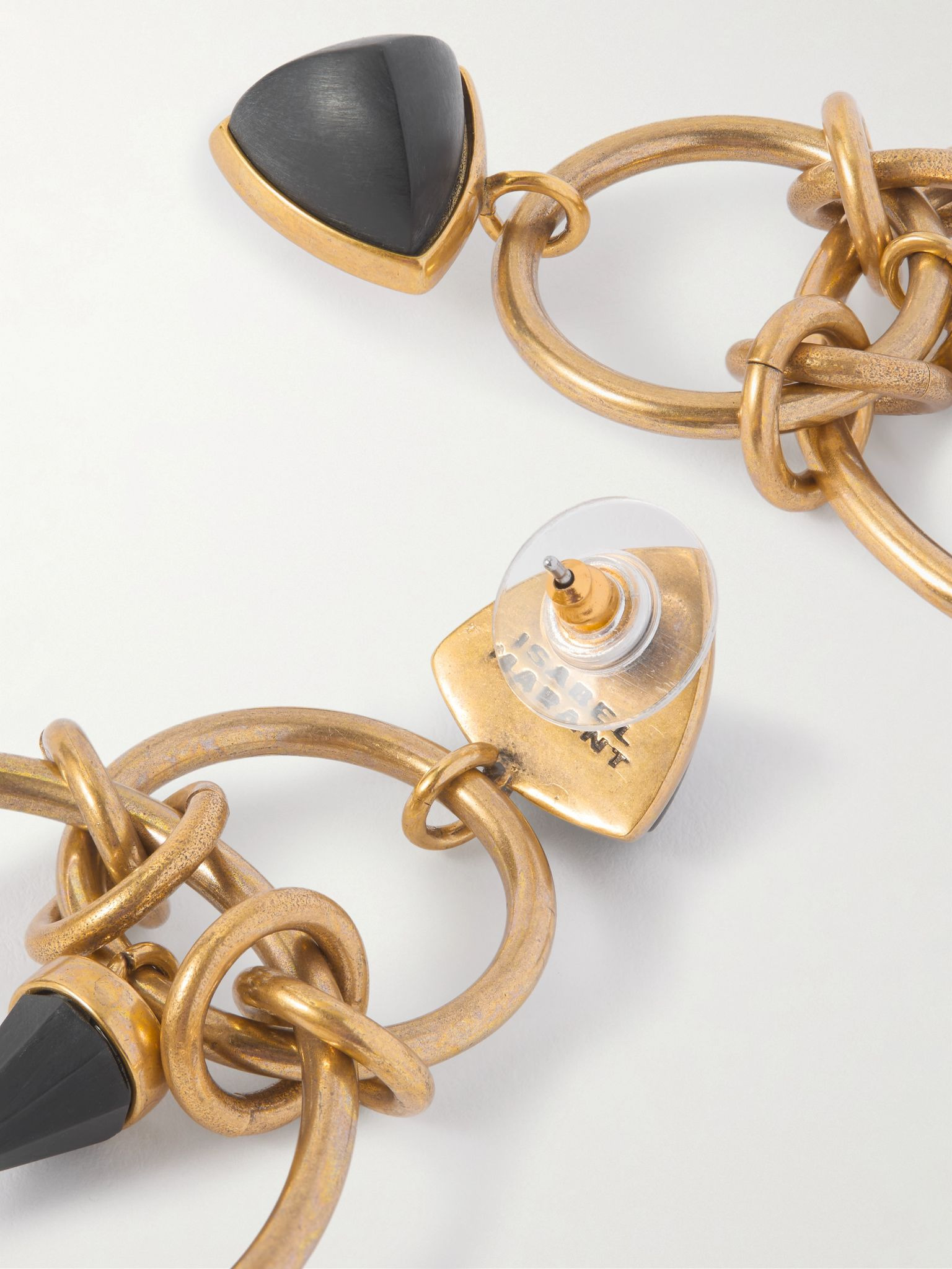 Be With You gold-tone resin earrings Brass - 3
