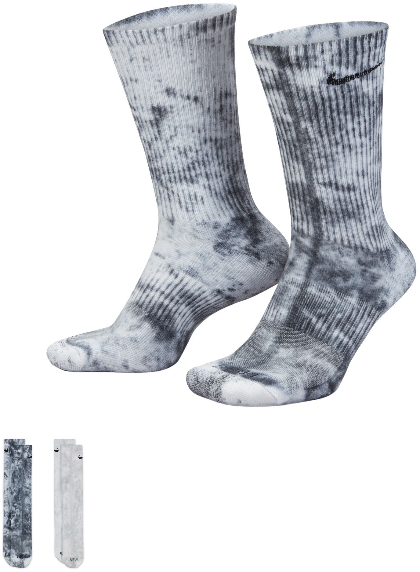 Nike Everyday Plus Cushioned Tie-Dye Crew Socks - 2 Pack - 1