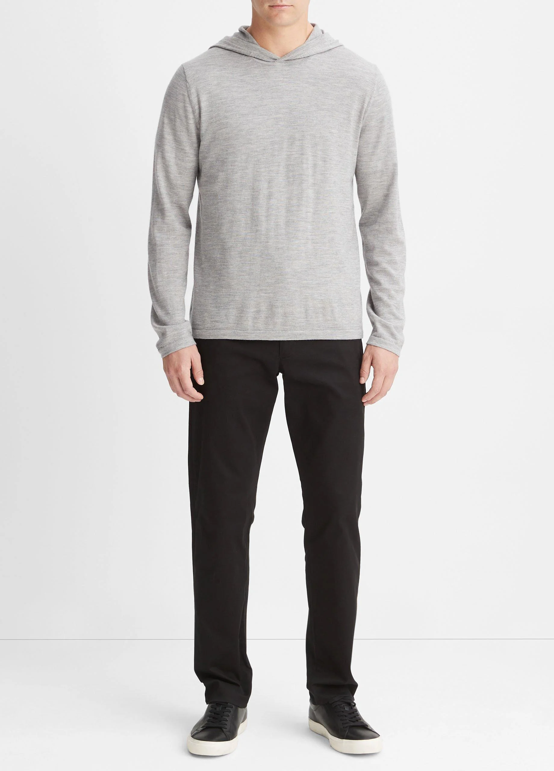 Featherweight Wool Cashmere Pullover Hoodie - 1