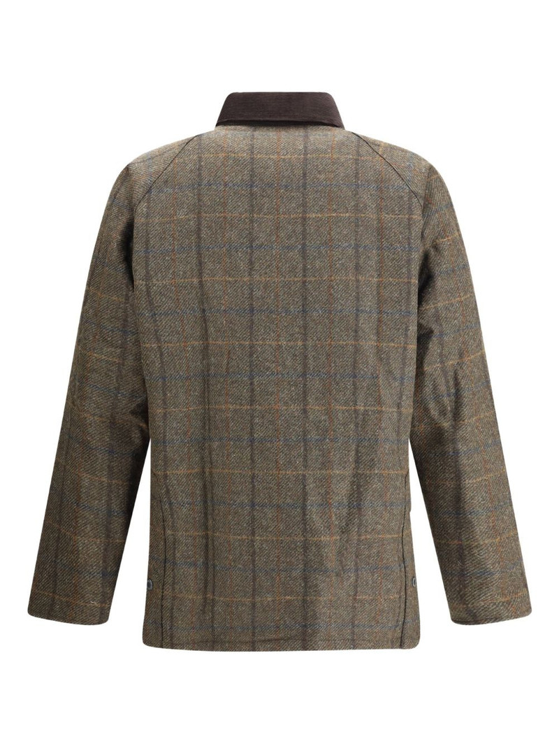 Barbour checked long-sleeves jacket outlook