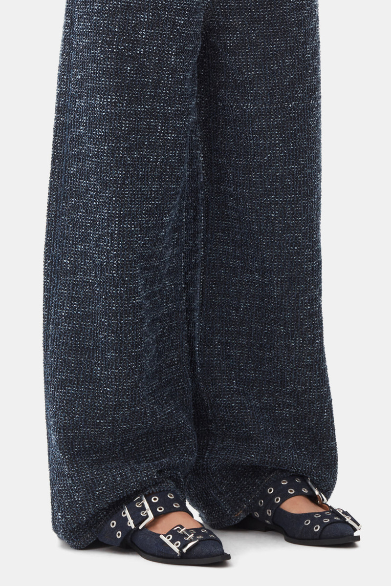 DENIM FEMININE BUCKLE BALLERINAS 4