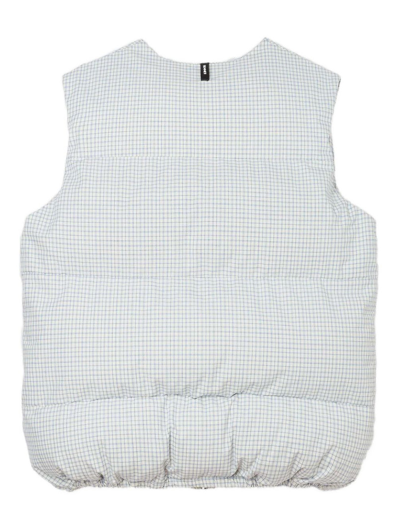SUNNEI checked puffy gilet outlook