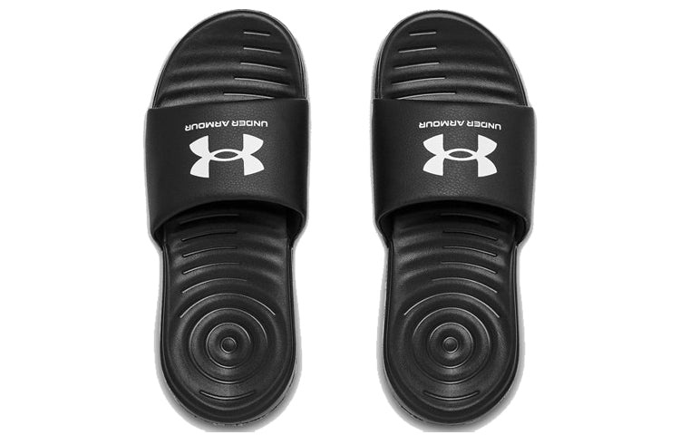 (WMNS) Under Armour Ansa Fixed Slides 'Black White' 3023772-004 - 4