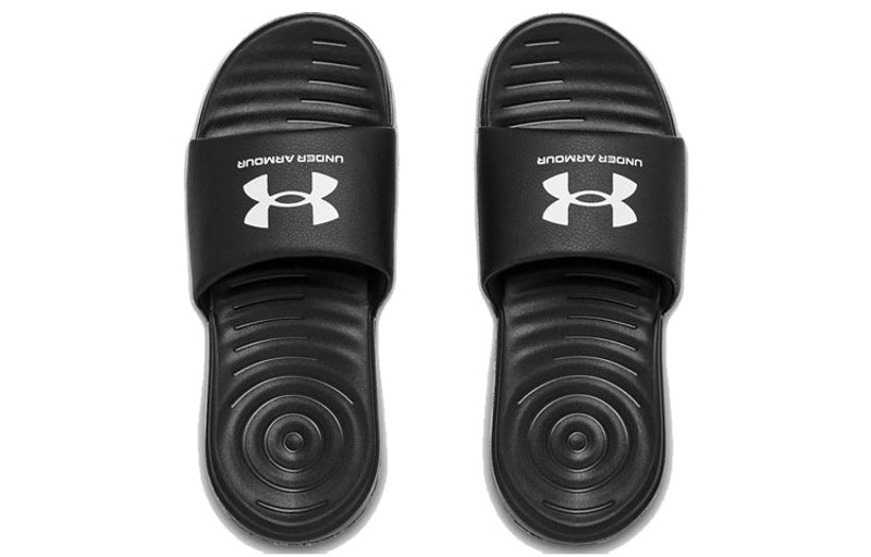 Under Armour (WMNS) Under Armour Ansa Fixed Slides 'Black White' 3023772-004 outlook