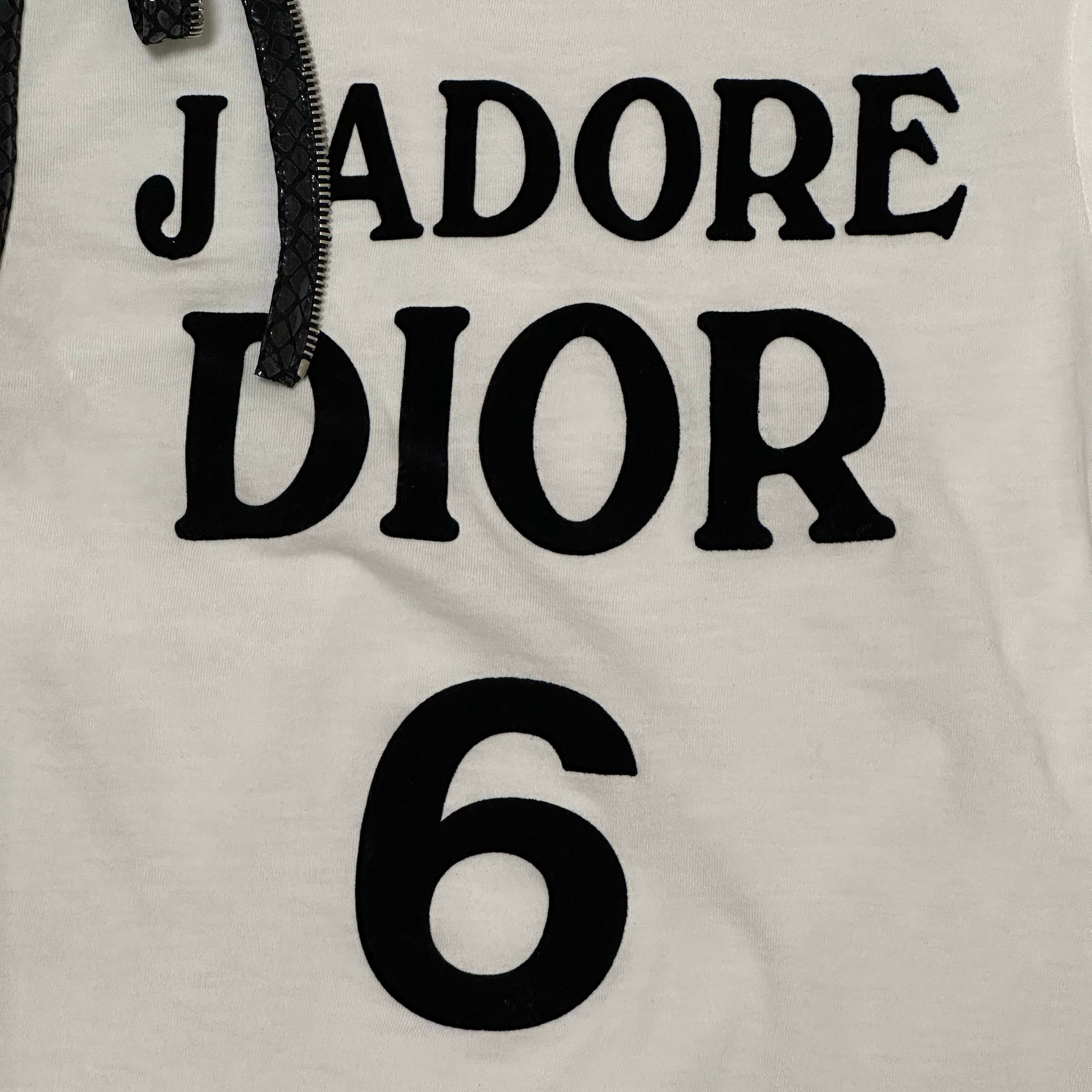 CHRISTIAN DIOR Spring Summer 2001 "J'ADORE DIOR 6" Zipper Tank Top - 3