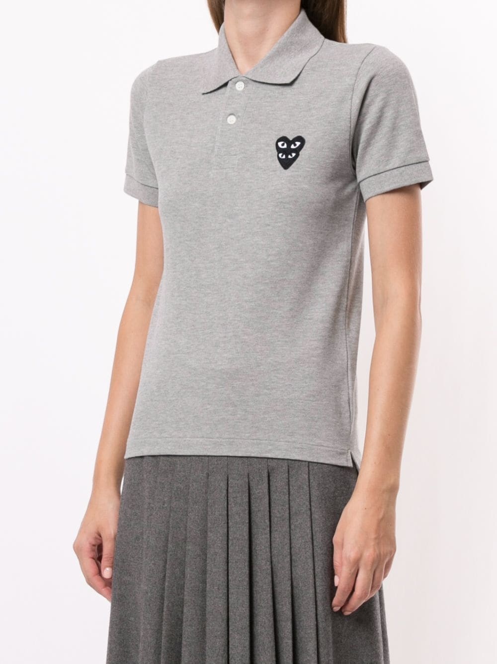 logo patch polo shirt - 3