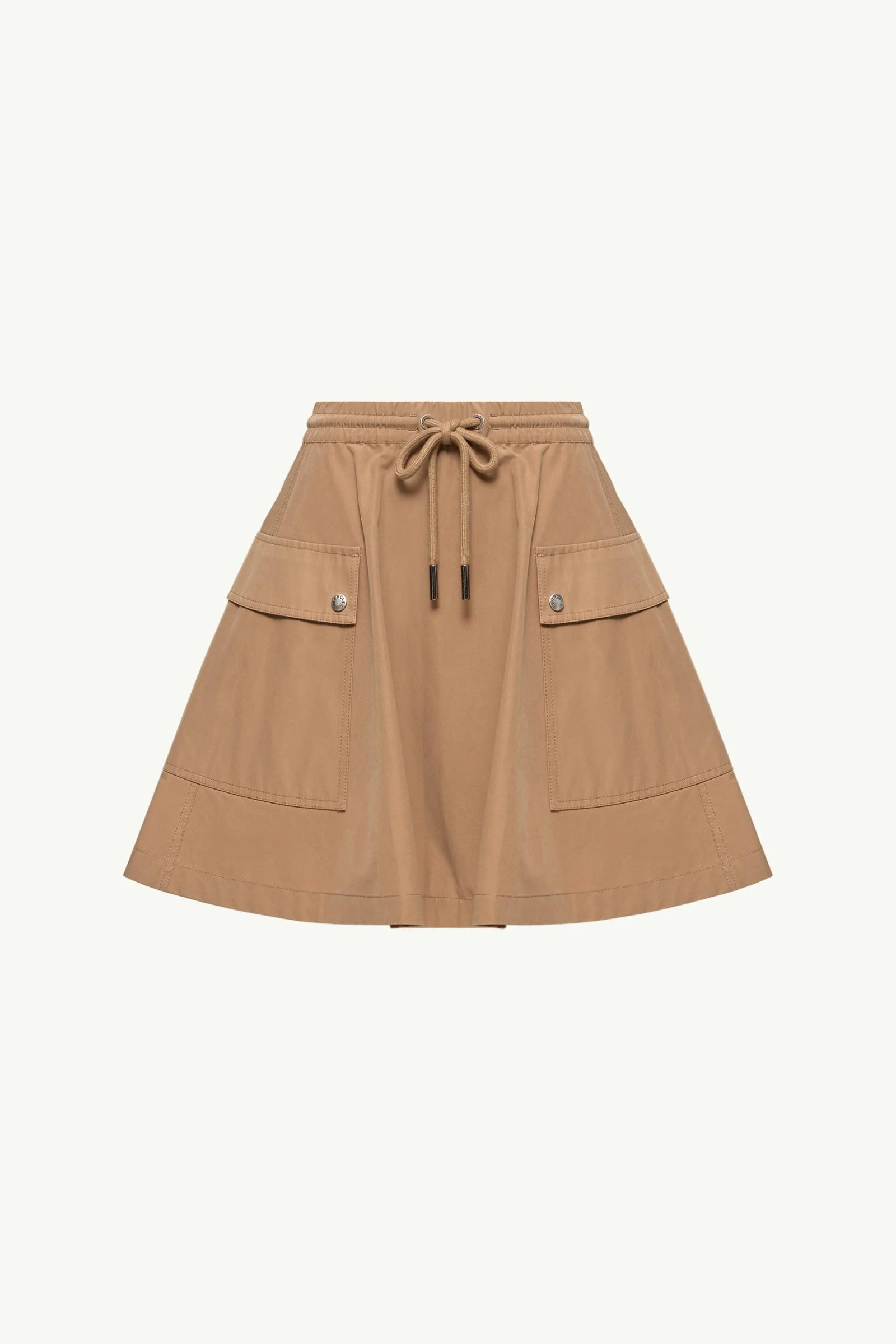 Cotton Blend A-Line Mini Skirt - 1
