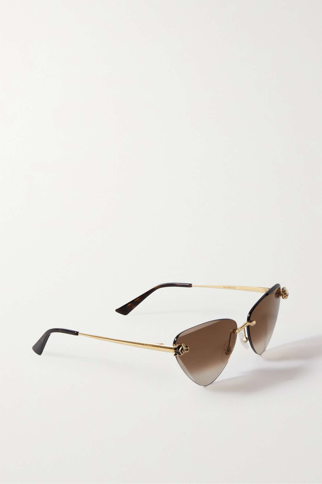 Panthère de Cartier cat-eye gold-tone sunglasses - 3