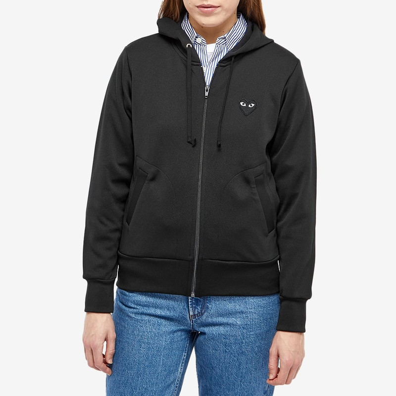 Comme des Garçons PLAY Comme des Garcons Play Women's Black Heart Full Zip Backprin outlook