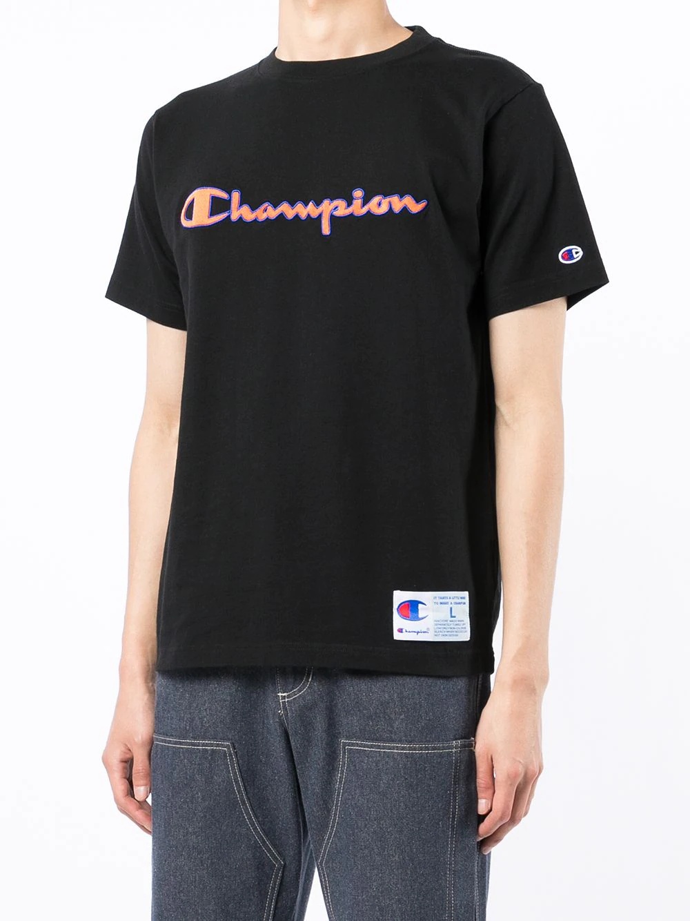 embroidered logo T-shirt - 3