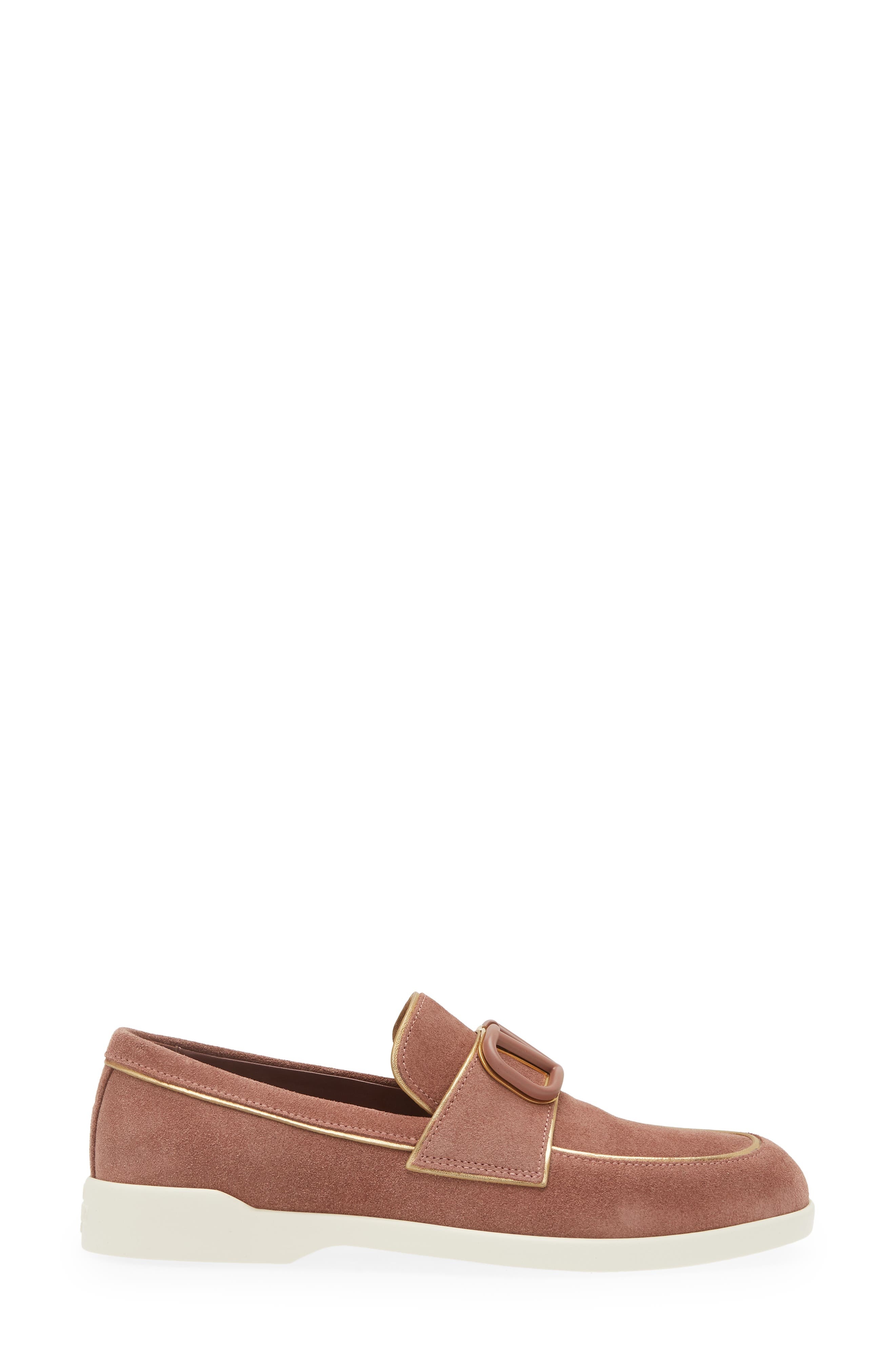 Valentino Garavani Leisure Flows Loafer in Brownish Orange/Antique Brass at Nordstrom - 3