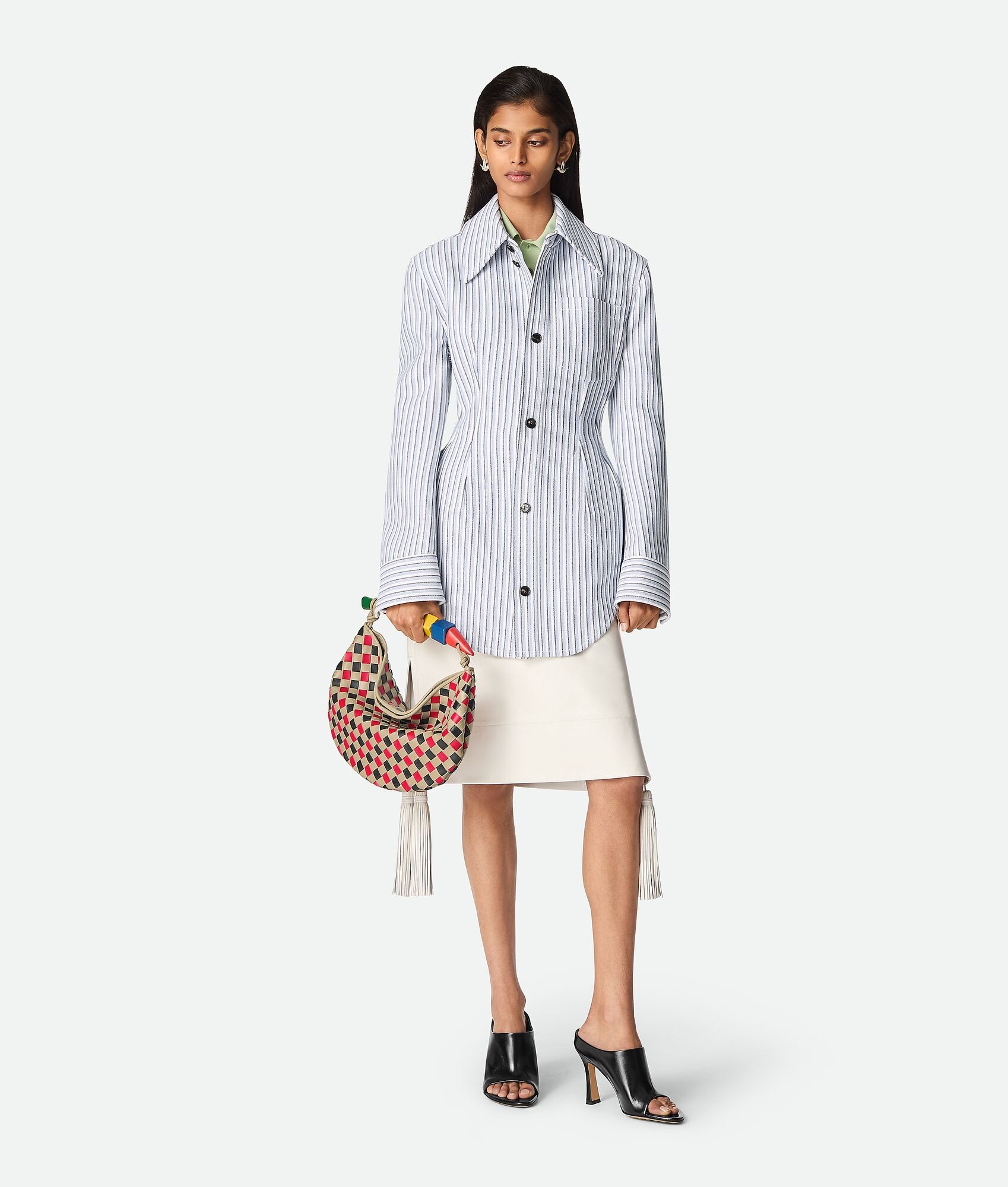 Structured Cotton Stripe Jacket - 4