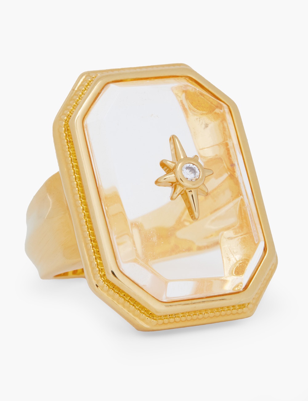 CRYSTAL SIGNET RING - 3