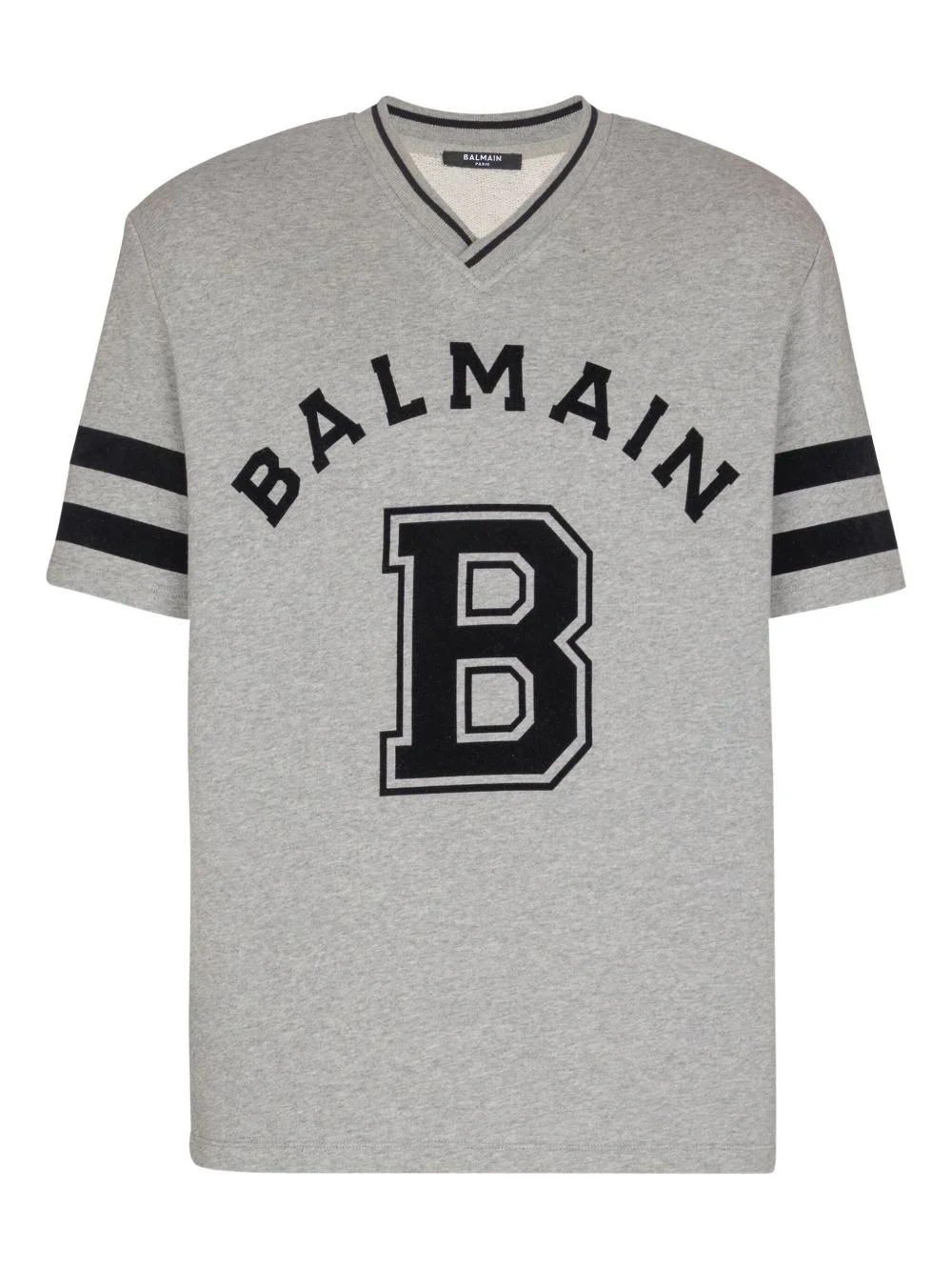 v-neck logo-print T-shirt - 1