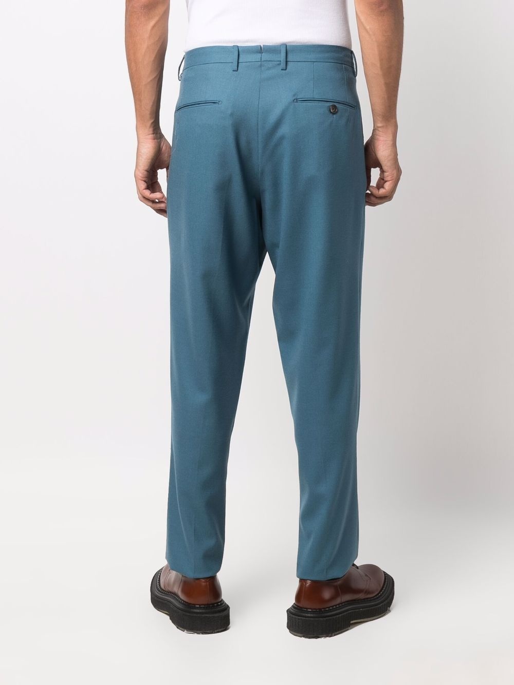 tapered-leg tailored trousers - 4