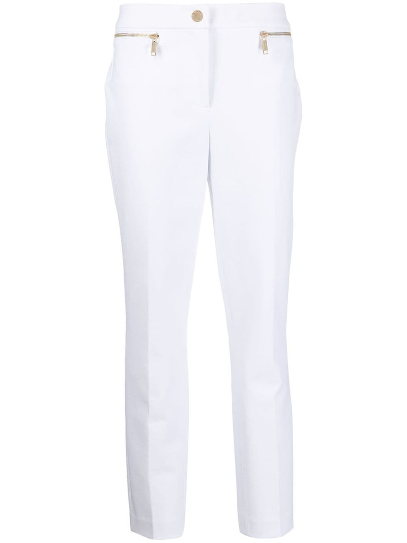 mid-rise slim trousers 1