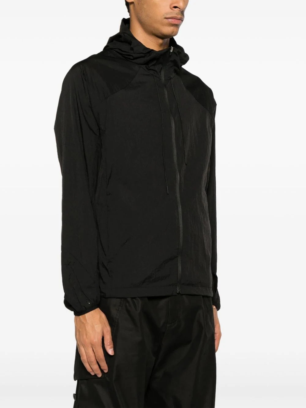 RIPSTOP TEXTURE HOODED ZIP-UP JACKET - 3