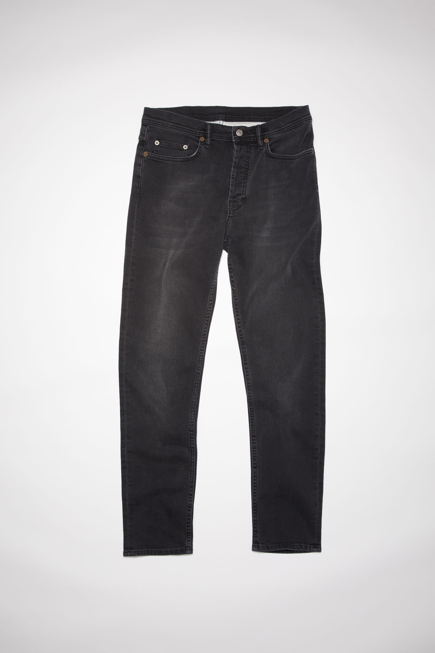 Slim tapered jeans - Used black - 1