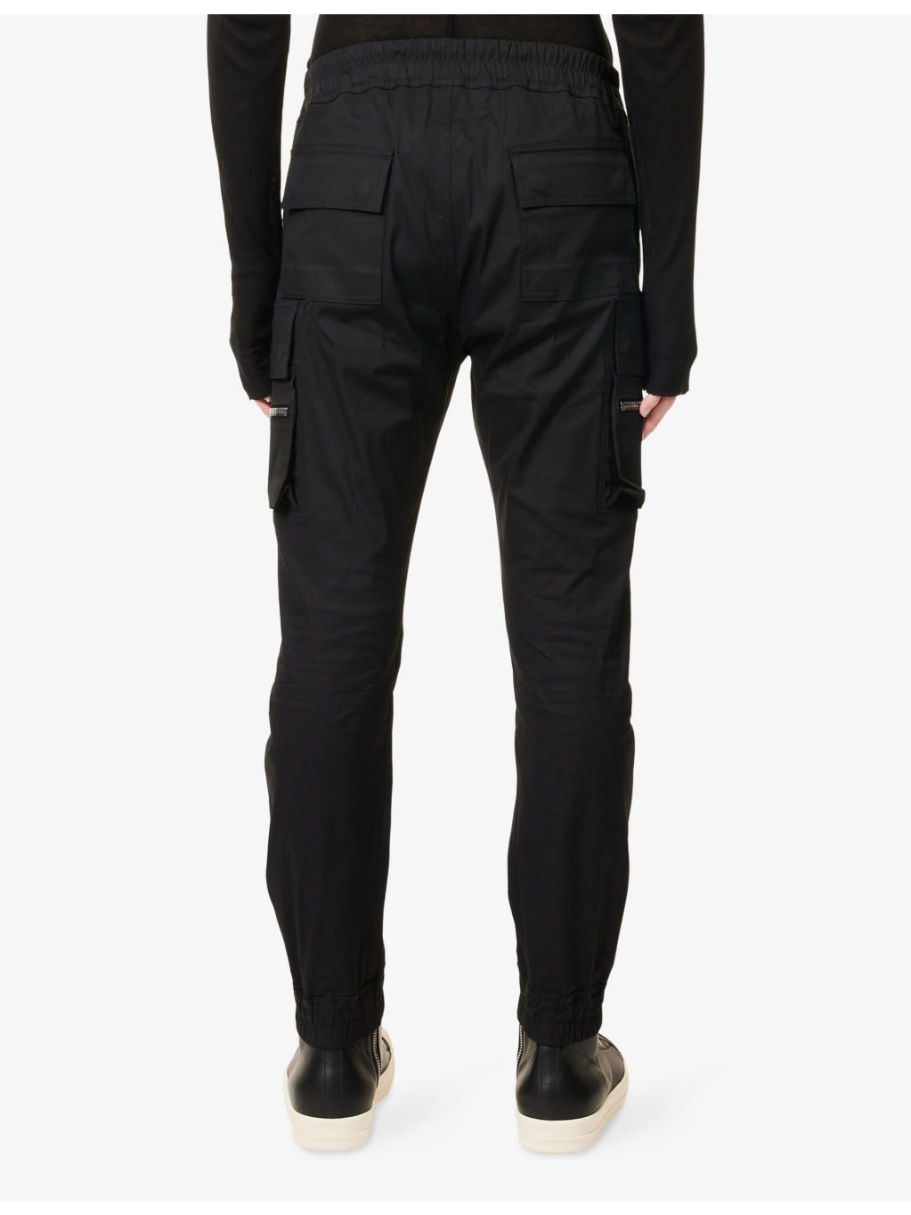 Mastodon Patch-Pocket Cotton Cargo Trousers - 4