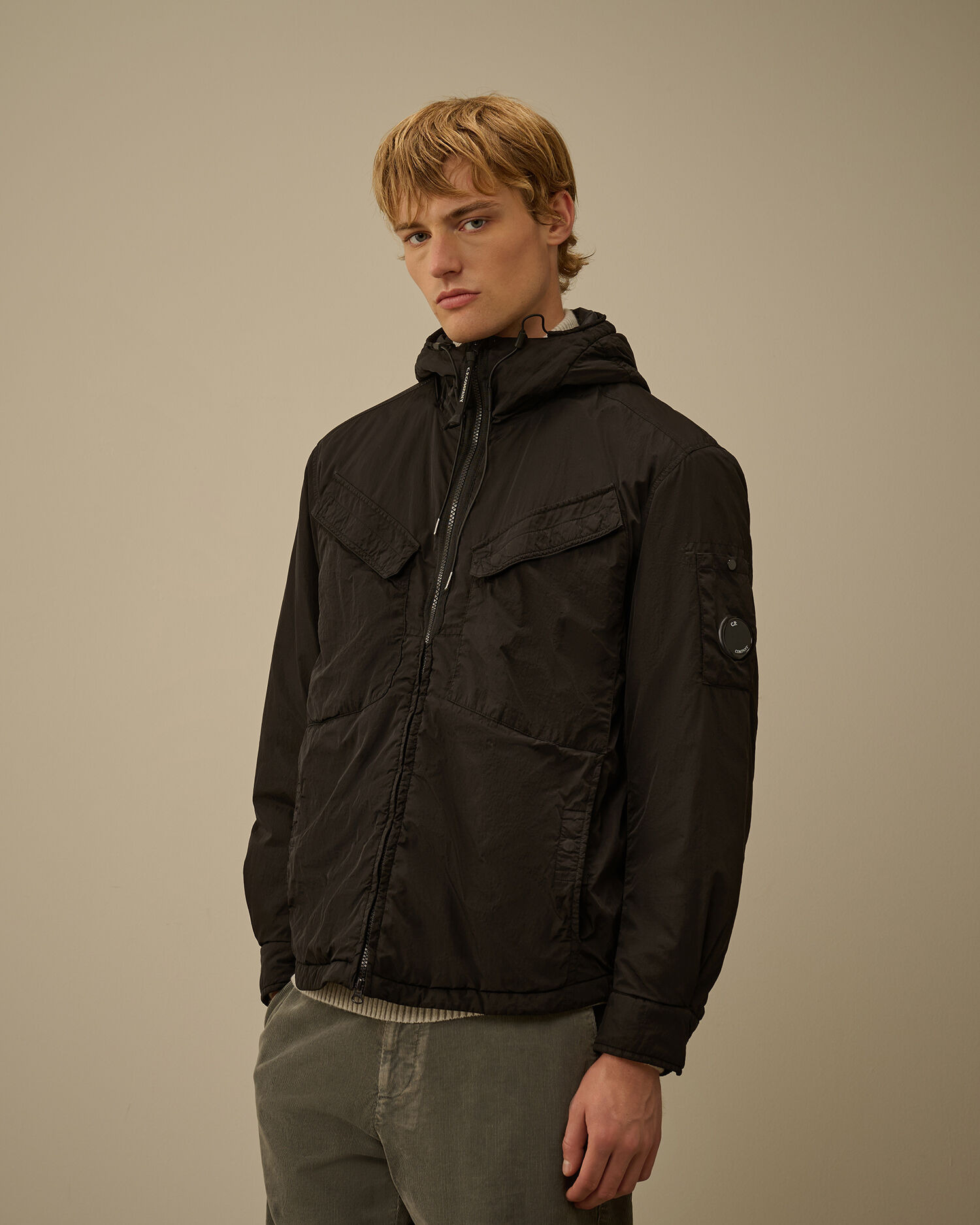 Chrome-R Hooded Zipped Overshirt - 3
