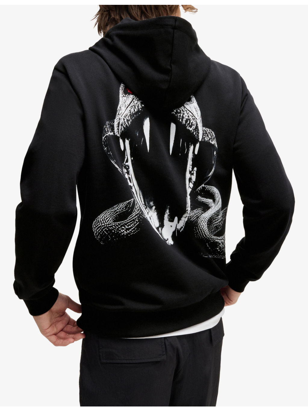 Branded-print kangaroo-pocket cotton-jersey hoody - 4