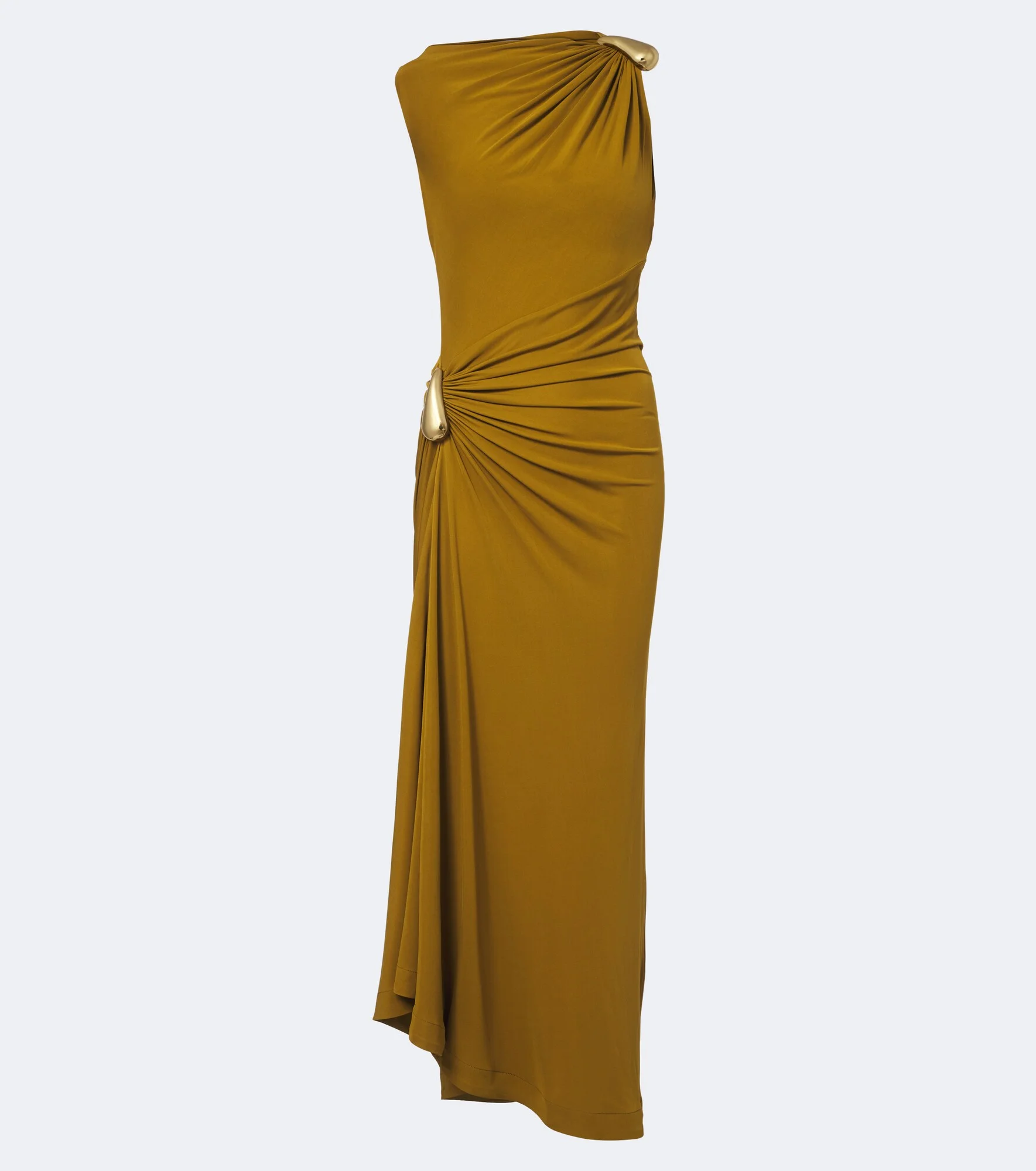 Gathered jersey maxi dress - 1