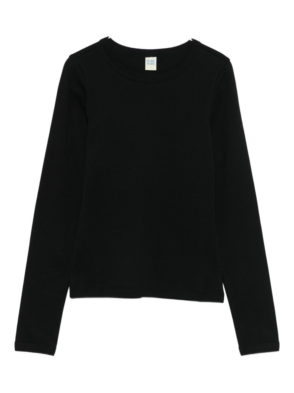 long-sleeve round-neck top - 1