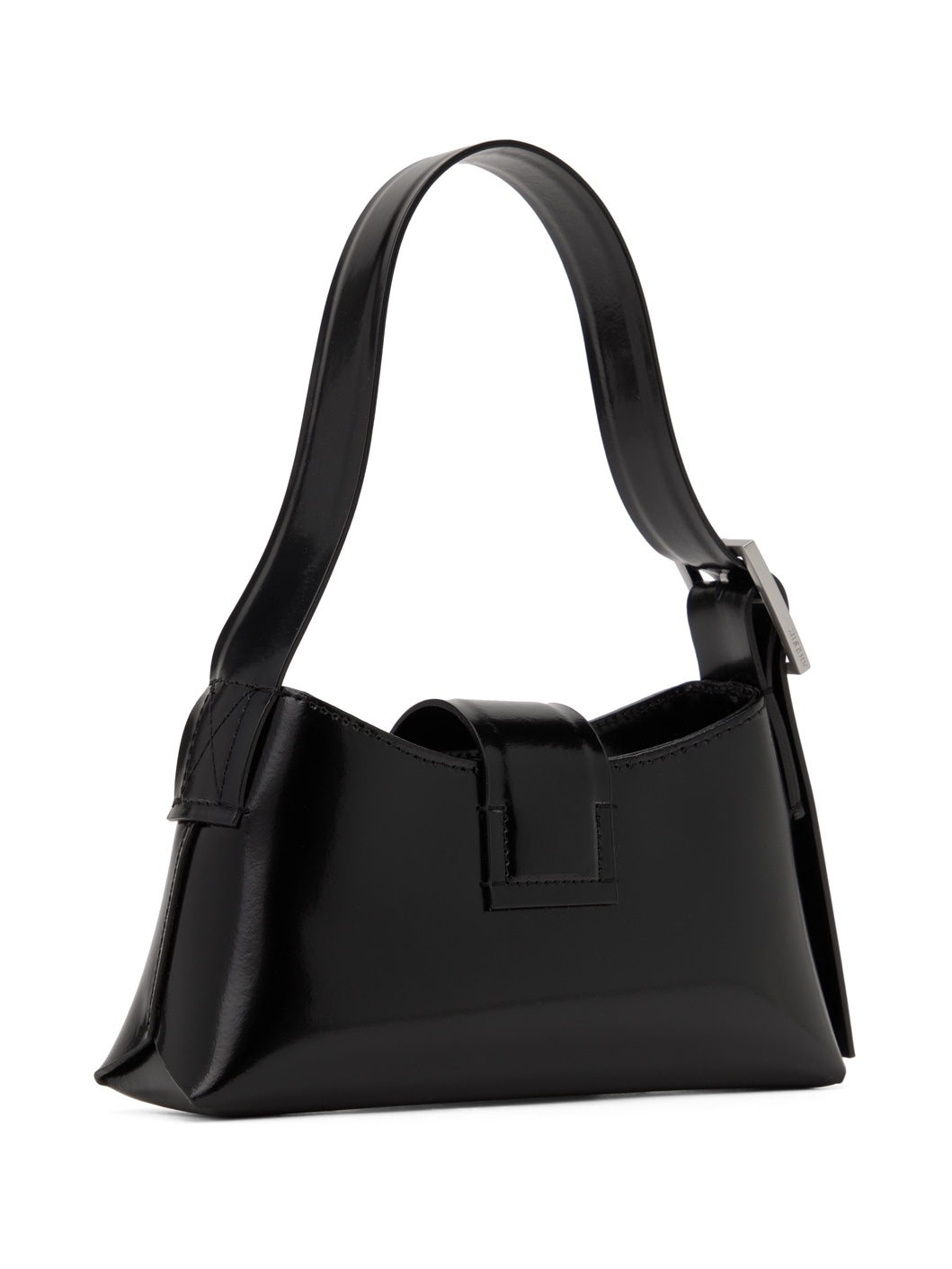 Black Leather Mini Bag - 3