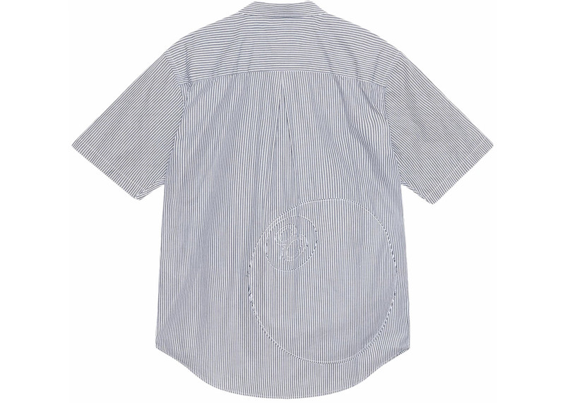 Stüssy Stussy Stripe Boxy S/S 8 Ball Shirt Navy outlook