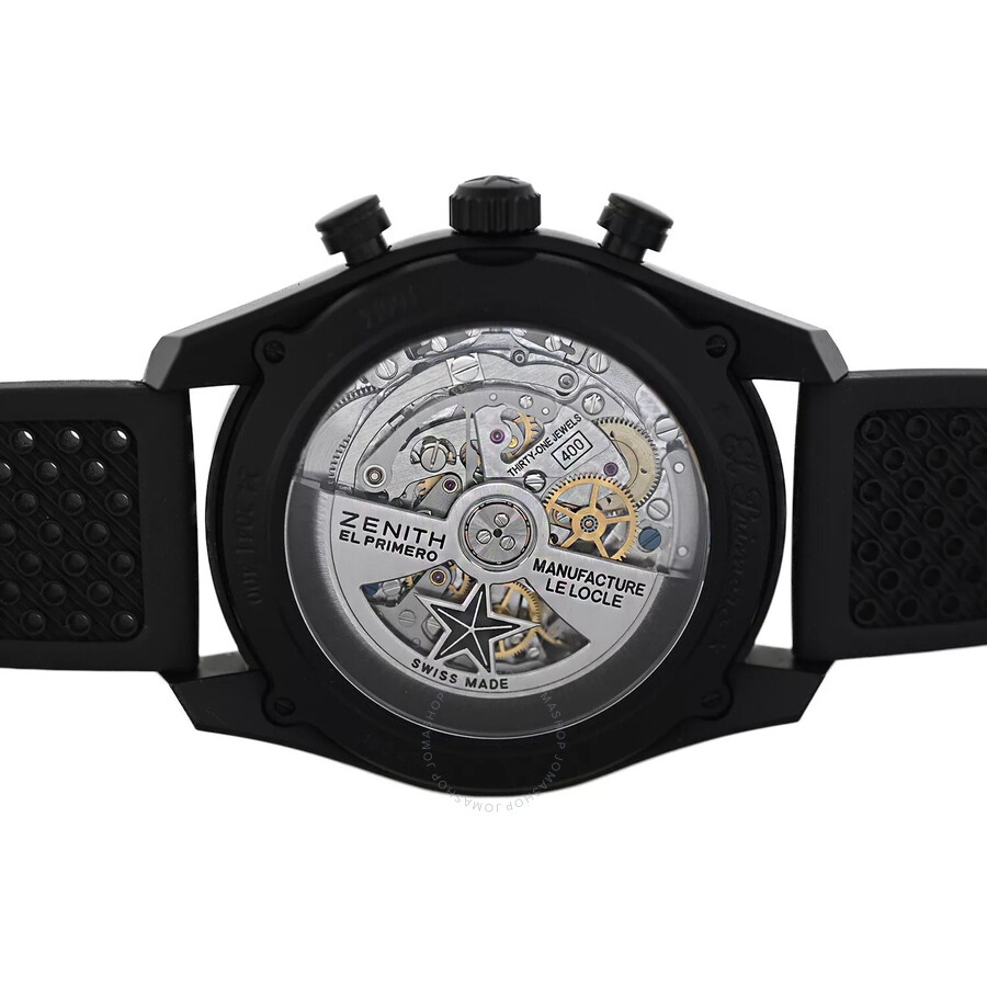 Pre-owned Zenith El Primero Chronograph Automatic Black Dial Men's Watch 24.2041.400 - 4