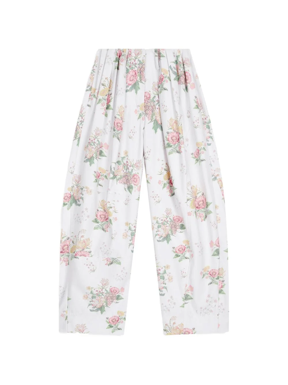 floral gather trousers - 1