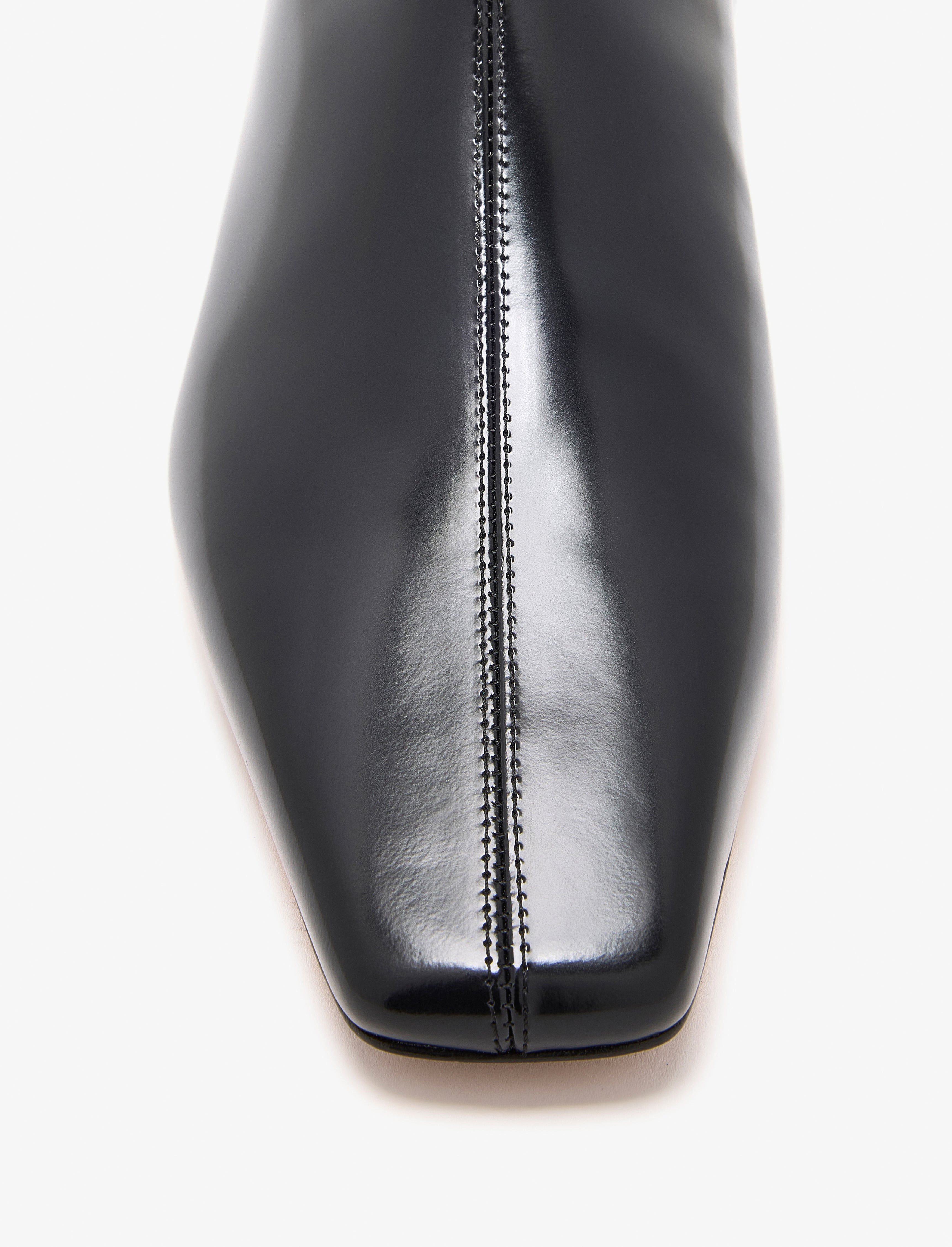 Trap Flat Ankle Boots In Nappa Leather - 4