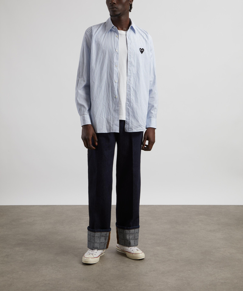 Comme des Garçons PLAY Multi-Stripe Black Heart Shirt outlook