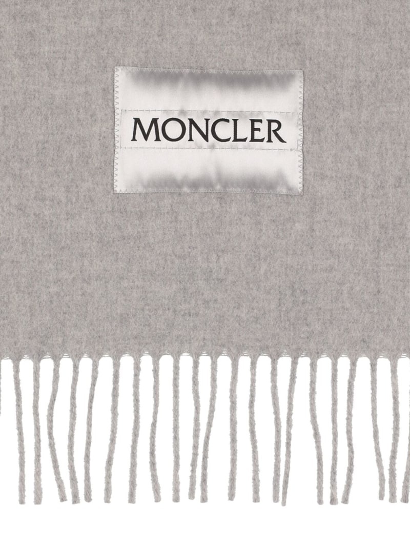 Logo wool scarf - 4