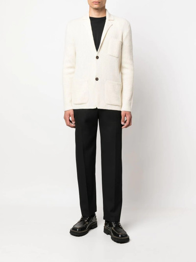 Brioni ribbed-knit cashmere cardigan outlook