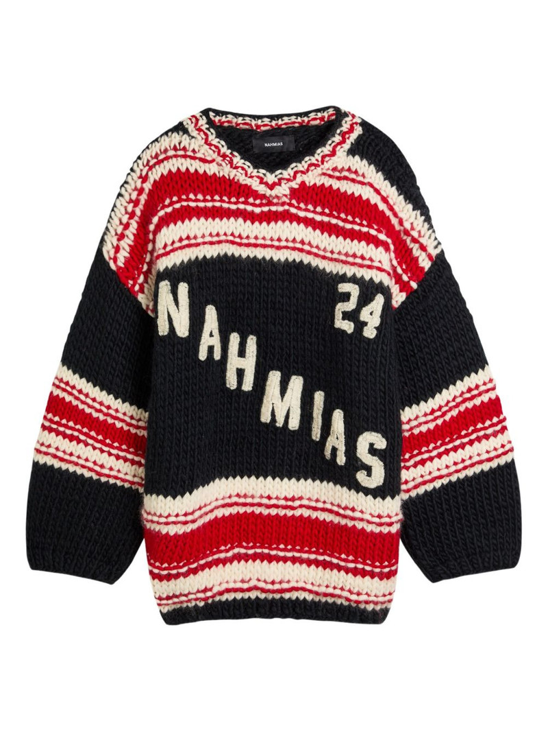 striped knitted sweater 1