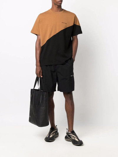 BUSCEMI colour-block cotton T-shirt outlook