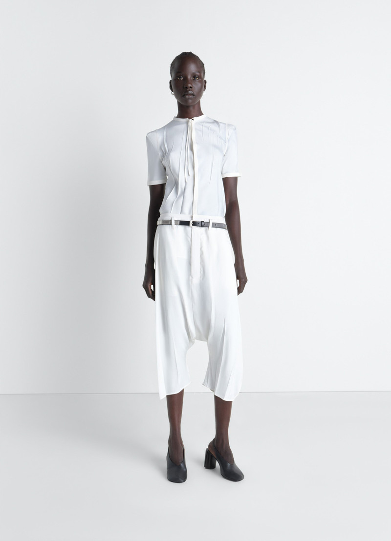 Lemaire CREASED DROPPED CROTCH BERMUDAS IN POLY VISCOSE TWILL outlook