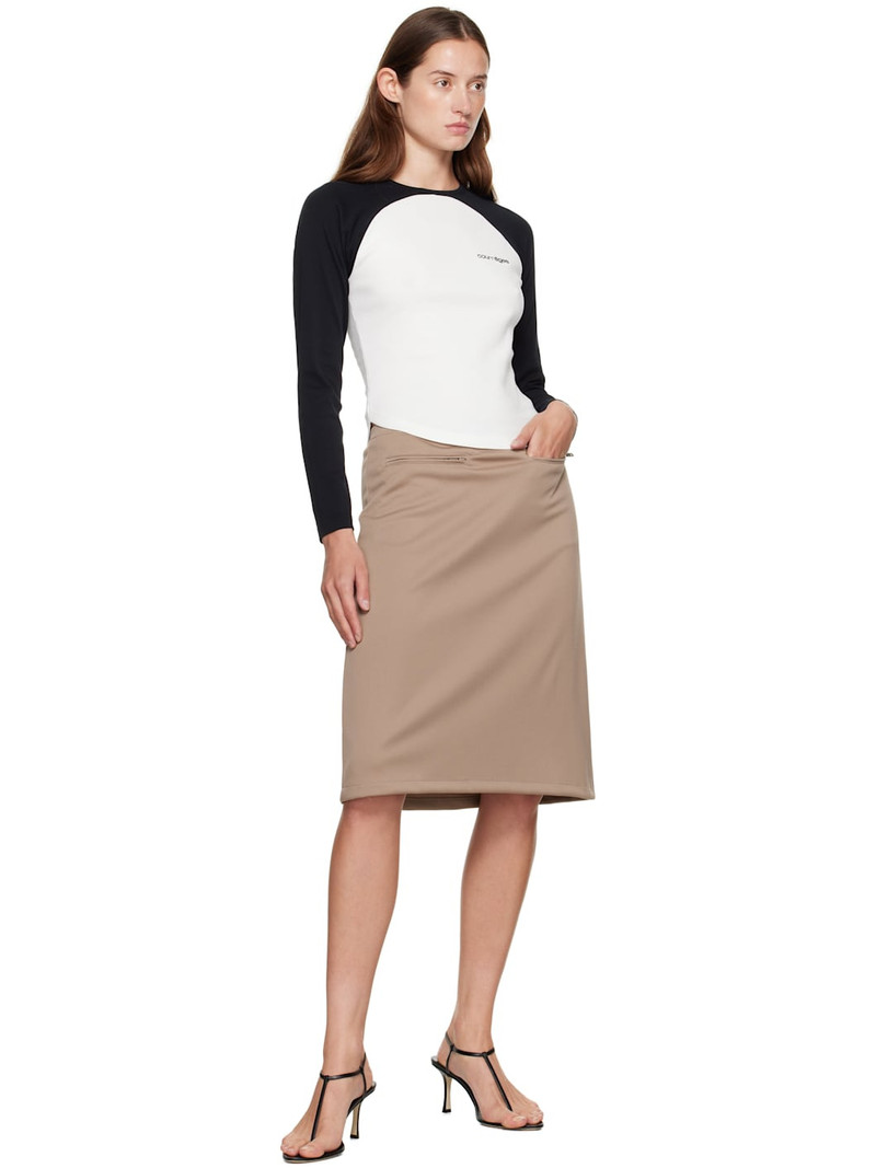 courrèges White & Black Circle Contrast T-shirt outlook