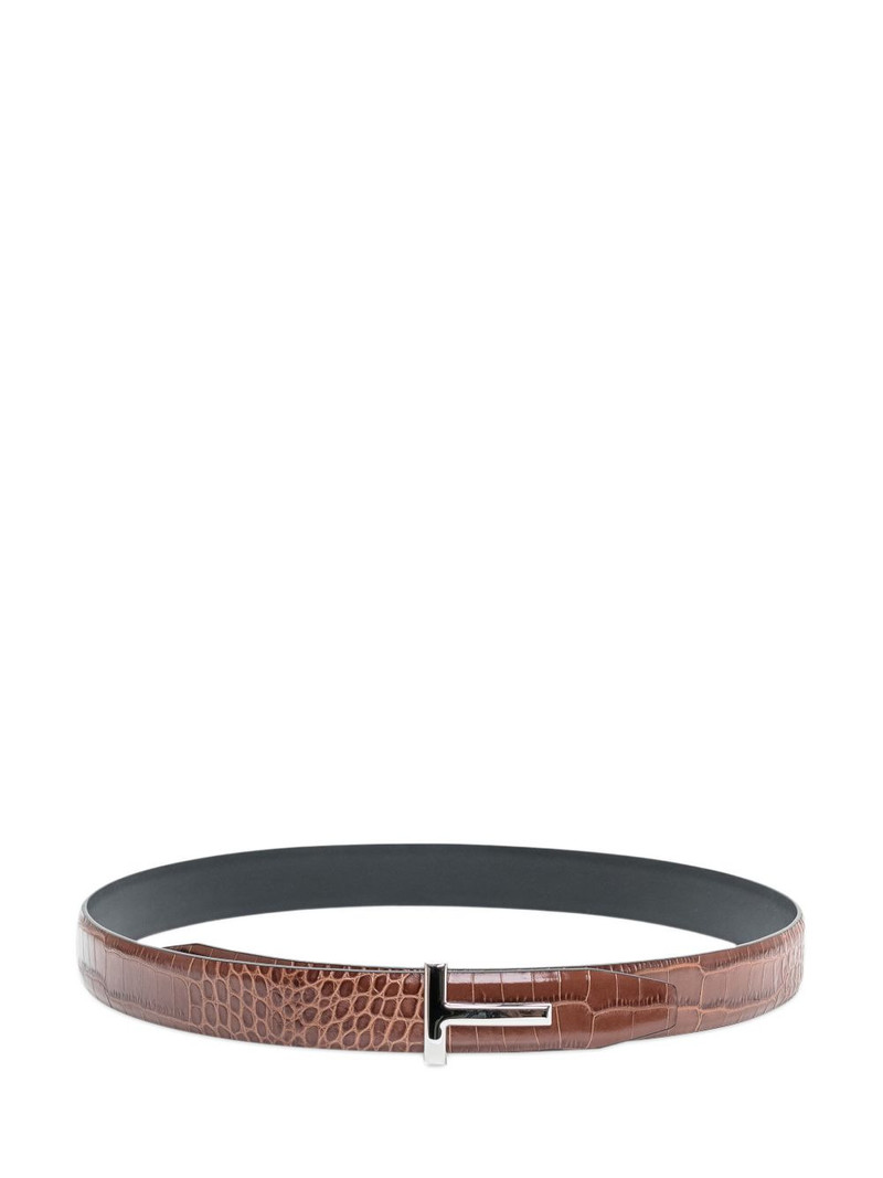 TOM FORD crocodile-effect belt outlook