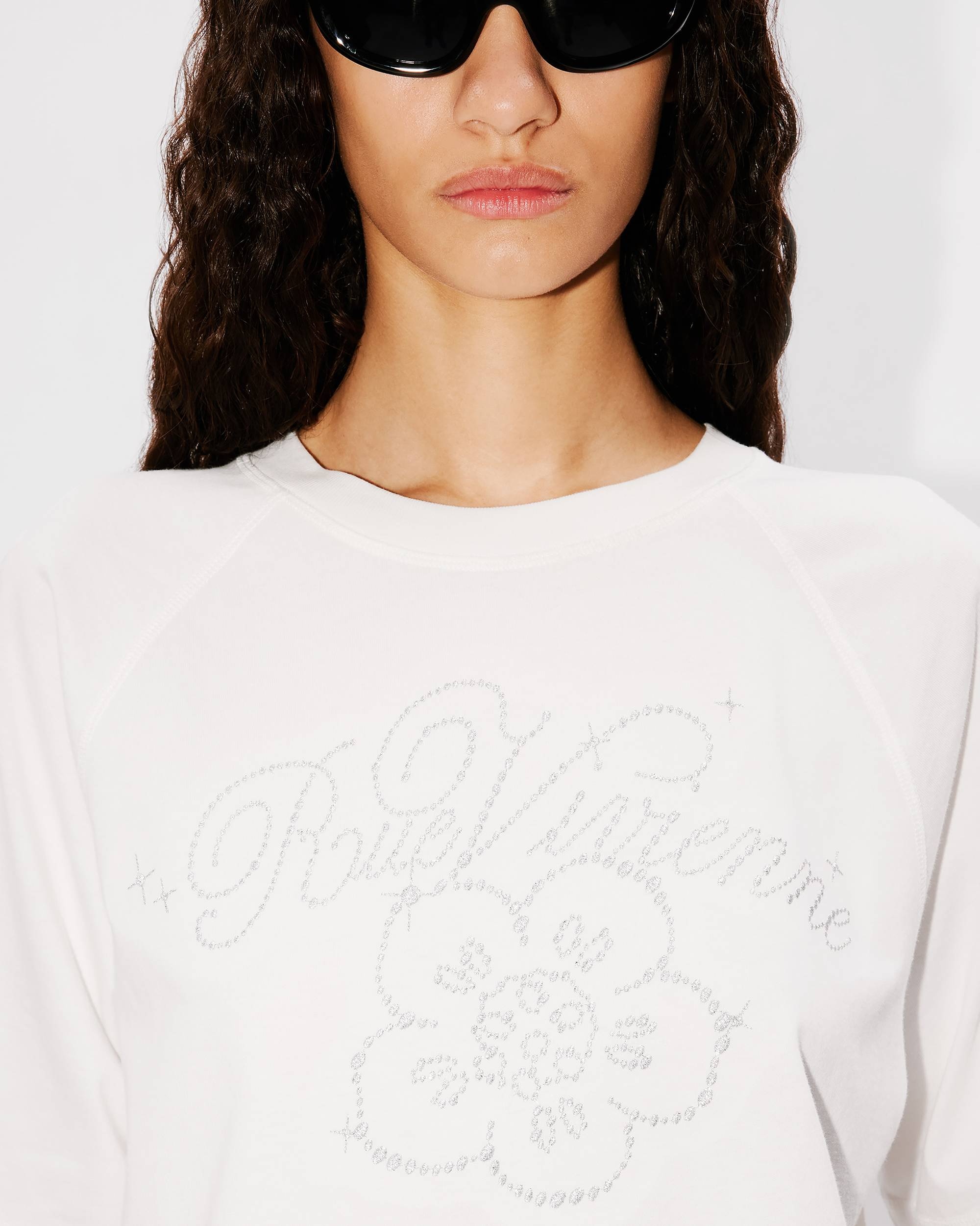 'KENZO Constellation' embroidered cropped T-shirt - 7