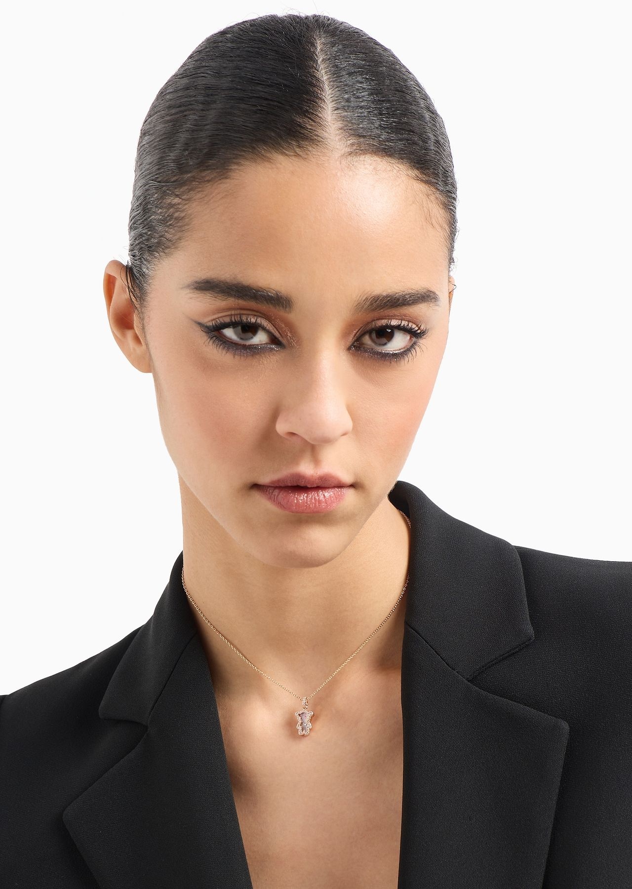 Rose Gold-Tone Brass Pendant Necklace - 3
