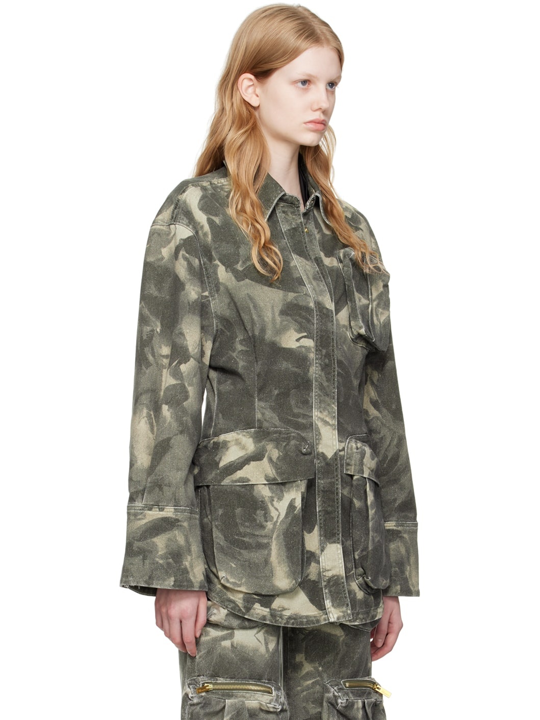 Green Camo Denim Jacket - 2
