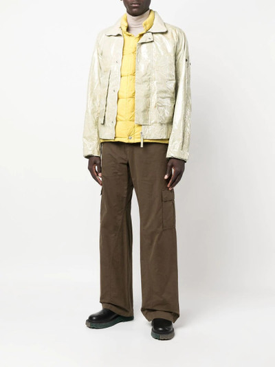 Stone Island Shadow Project abstract-pattern zipped jacket outlook