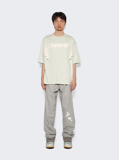 Lanvin Curb Embroidered T-Shirt Sage Green outlook