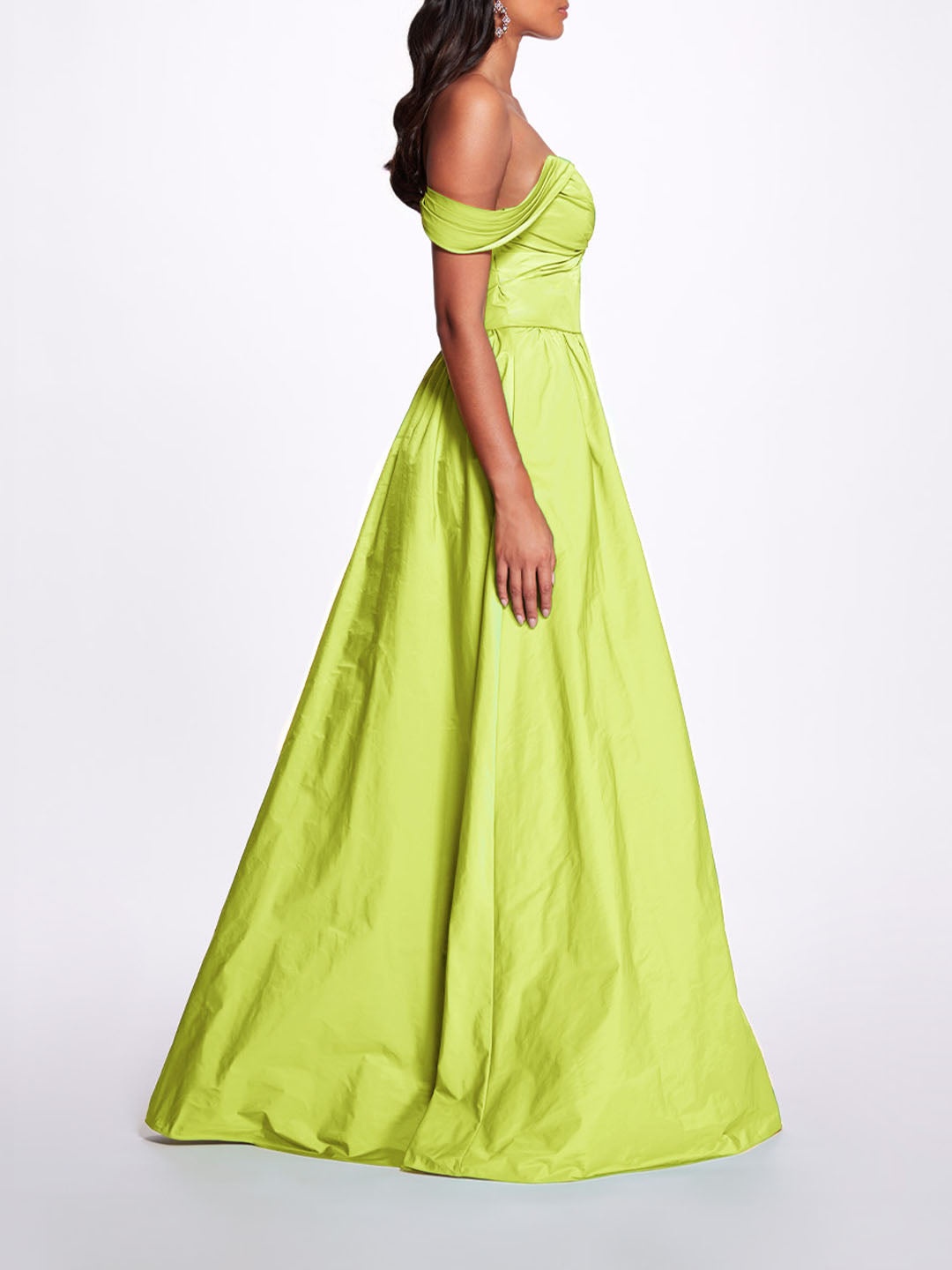 TWIST TAFFETA GOWN - 3